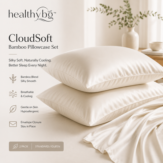 healthybg™ CloudSoft™ Bamboo Pillowcase Set